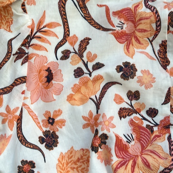 NWT Chelsea & Violet Floral Batik Crop Top - Picture 6 of 9